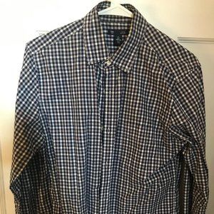 Gap, Small, Slim Fit Blue, purple, white checkered shirt